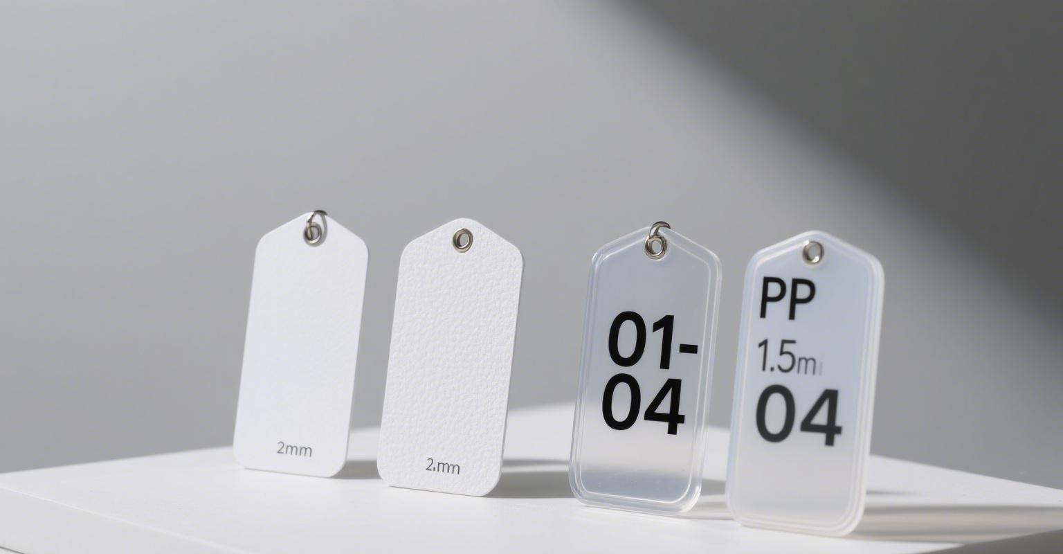 PVC and paper car hang tags samples